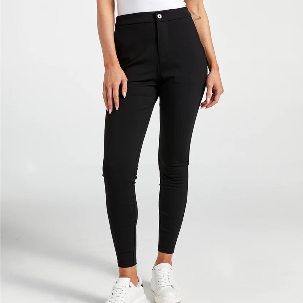 BYLT Basics Black Everyday Pants - Picture 2 of 5